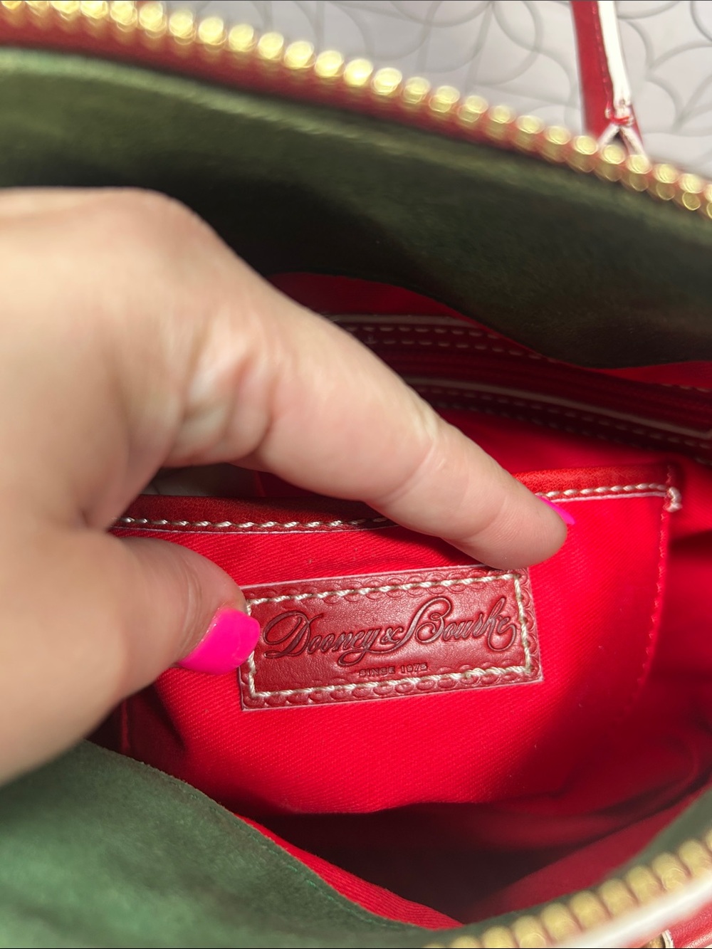 3637 Dooney & Bourke Florentine Edge Medium Satchel 883637 - Picture 7 of 15